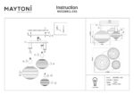 Lustra Reels Maytoni MOD268CL-03G