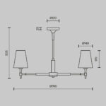 Lustra Zaragoza Maytoni H001CL-05BS