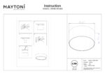 Lustra Zon Maytoni C032CL-12W3K-RD-MG