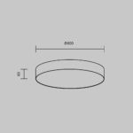 Lustra Zon Maytoni C032CL-90W3K-RD-B
