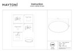 Lustra Zon Maytoni C032CL-90W3K-RD-MG