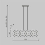 Pendul Aster Maytoni MOD007PL-08G1
