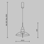 Pendul Bangkok Maytoni MOD185PL-L12CG3K3