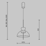 Pendul Bangkok Maytoni MOD185PL-L6B3K5