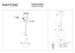 Pendul Basic form Maytoni MOD321PL-01B1