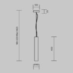 Pendul Basic Texture Maytoni MOD461PL-L5BK