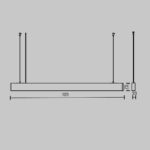 Pendul Basis Maytoni P051PL-36W2.7-6K-B
