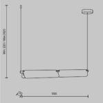 Pendul Flat Maytoni MOD296PL-L20BS3K
