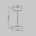 Pendul Float Maytoni MOD498PL-L13BK1