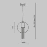 Pendul Flusso Maytoni P095PL-01BZ