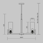 Pendul Fortano Maytoni MOD089PL-06BS