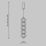 Pendul Golden Cage Maytoni MOD216PL-L10G3K
