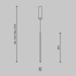 Pendul Halo Maytoni MOD246PL-L12BK
