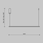 Pendul Halo Maytoni MOD246PL-L24BK