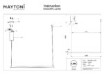 Pendul Halo Maytoni MOD246PL-L24BK