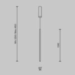 Pendul Halo Maytoni MOD246PL-L24BK1