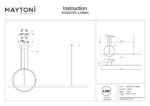 Pendul Halo Maytoni MOD247PL-L49BSK