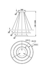 Pendul Rim Maytoni MOD058PL-L100B3K