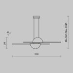 Pendul Skyline Maytoni MOD179PL-L26BS4K