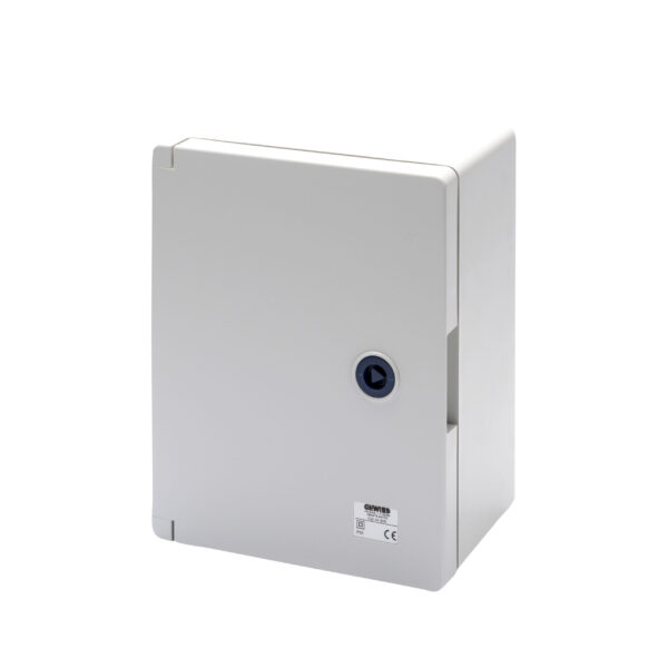 Placa Etansa cu Usa Goala Prevazuta cu Incuietoare - Gwplast 120 - 200X254X135 - IP55 Gri RAL 7035