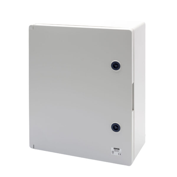 Placa Etansa cu Usa Goala Prevazuta cu Incuietoare - Gwplast 120 - 316X396X160 - IP55 Gri RAL 7035