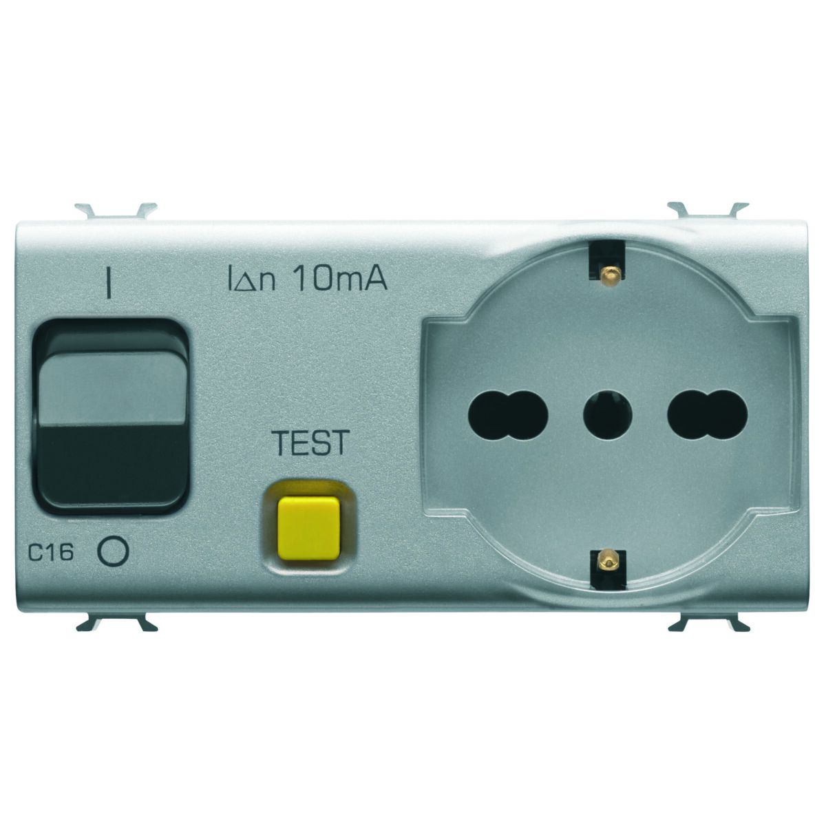 Priza cu siguranta diferentiala 1P+N 16A – 230Vac – 4M – Titan – CHORUSMART Priza cu siguranta diferentiala 1P+N 16A - 230Vac - 4M - Titan - CHORUSMART