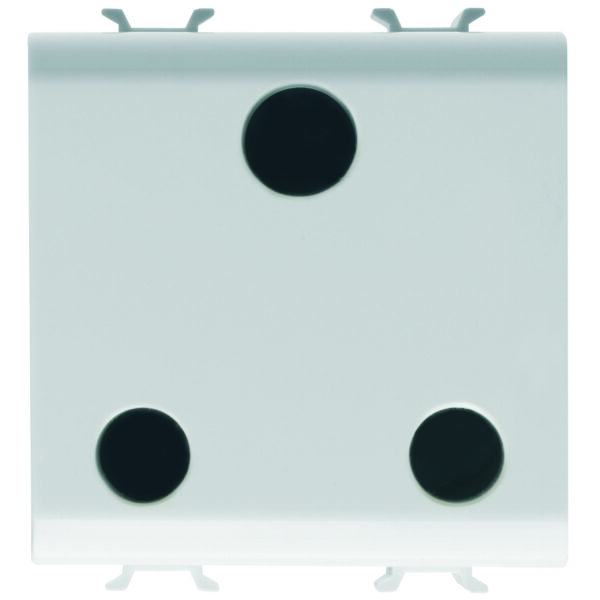 Priza Standard Britanica 250V 2P+E 15A - 2 module Alb Satinat - CHORUSMART