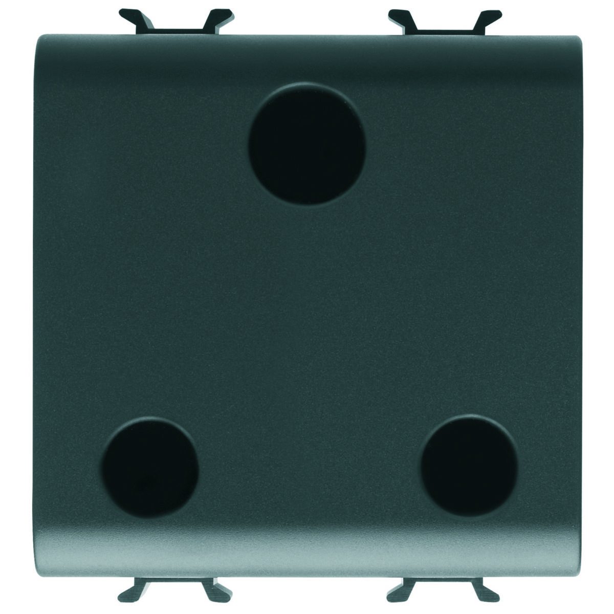 Priza Standard Britanica 250V 2P+E 15A - 2 module Negru Satinat - CHORUSMART