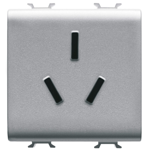 Priza Standard Chineza 250V 2P+E 16A - 2 Modul - Titan - CHORUSMART