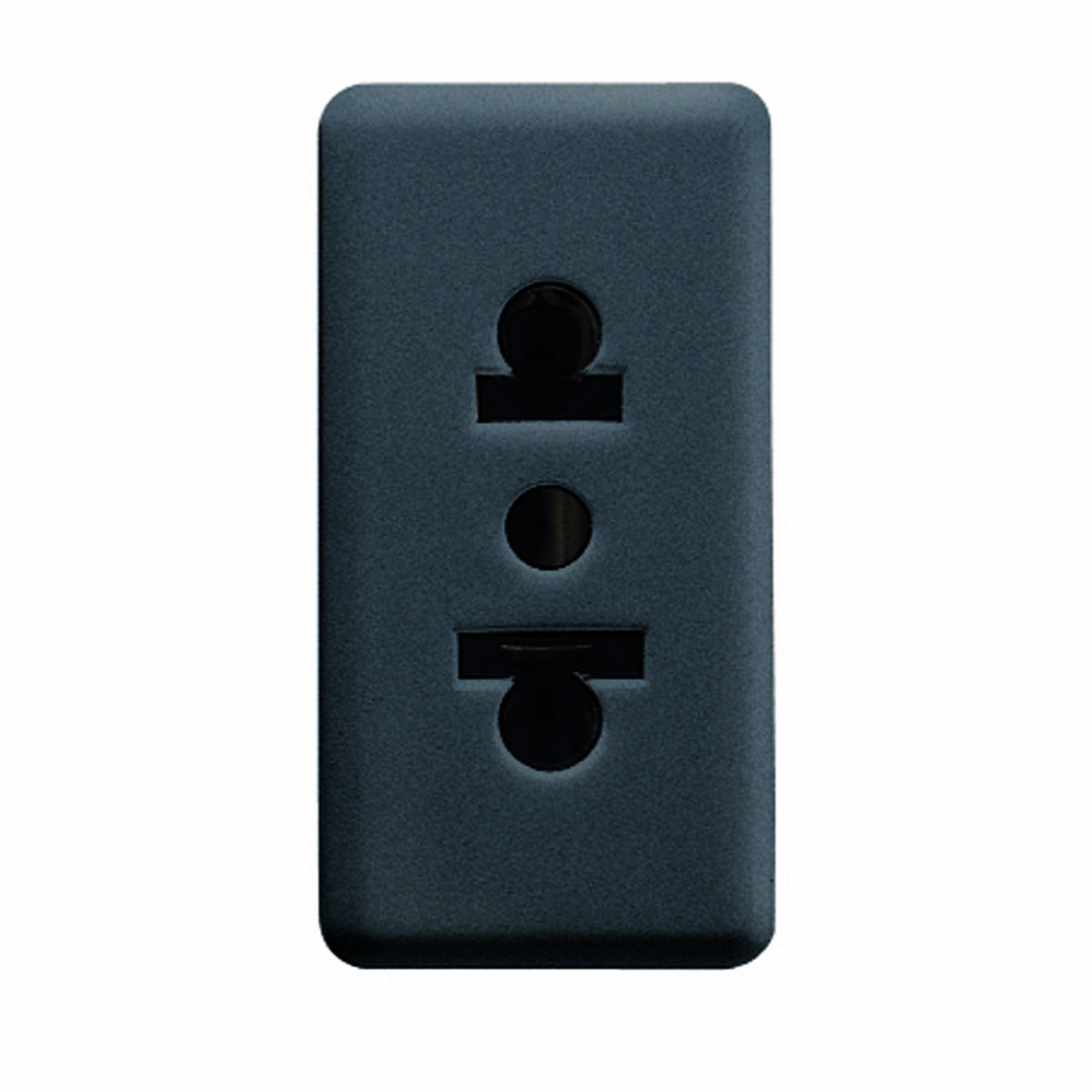 Priza Standard Euro-americana 250/125V 2P+E 15A - 1 Modul - Sistem Negru