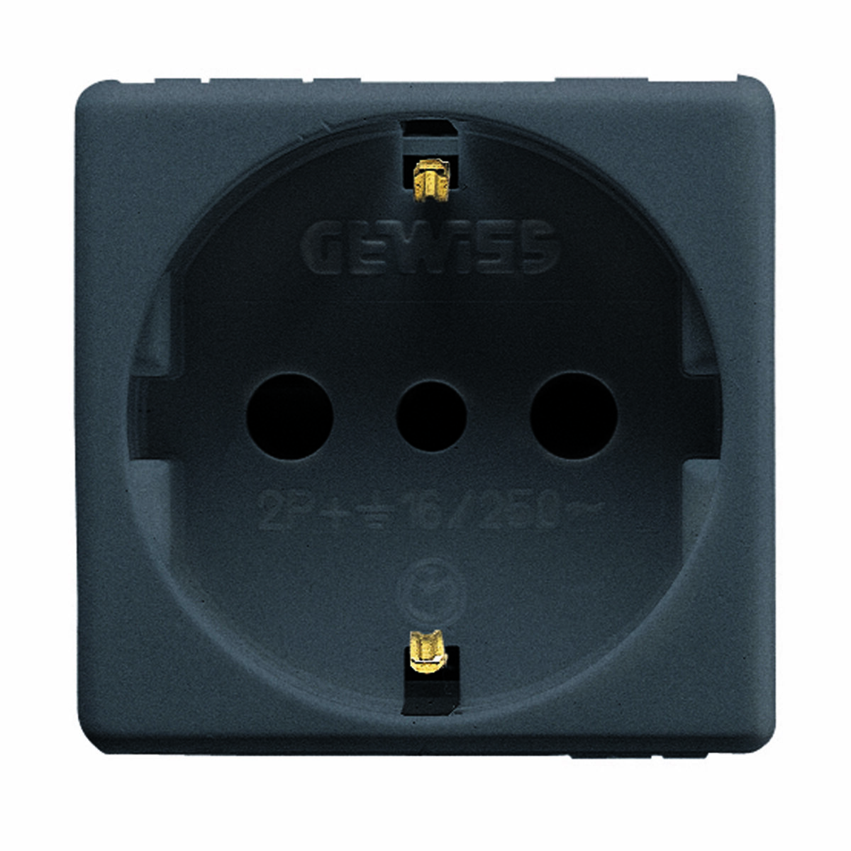 Priza Standard Italian/German 250V 2P+E 16A – P30 – 2 Module – Sistem Negru Priza Standard Italian/German 250V 2P+E 16A - P30 - 2 Module - Sistem Negru