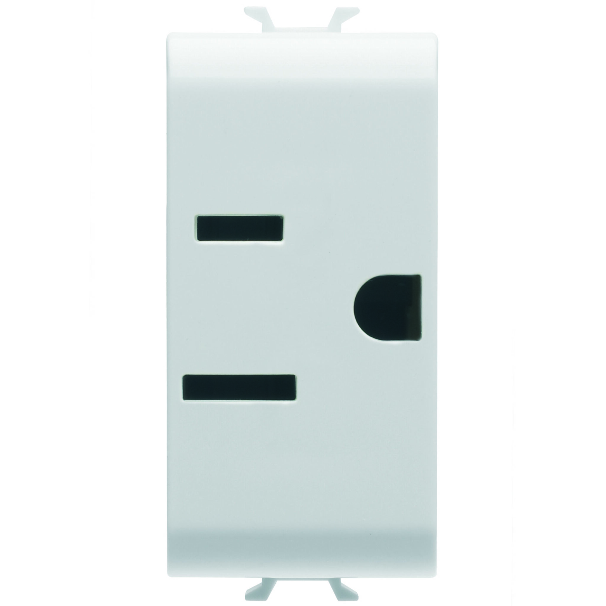 Priza Standard Sua 250/125V 2P+E 15A - 1 Modul - Alb Satinat - CHORUSMART
