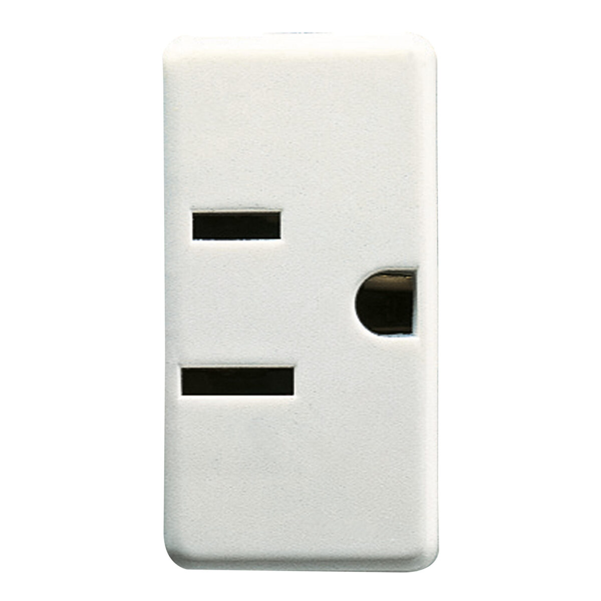 Priza Standard Sua 250/125V 2P+E 15A 125V - Fisa Orizontala Paralela Plata - 1 Modul - Sistem Alb