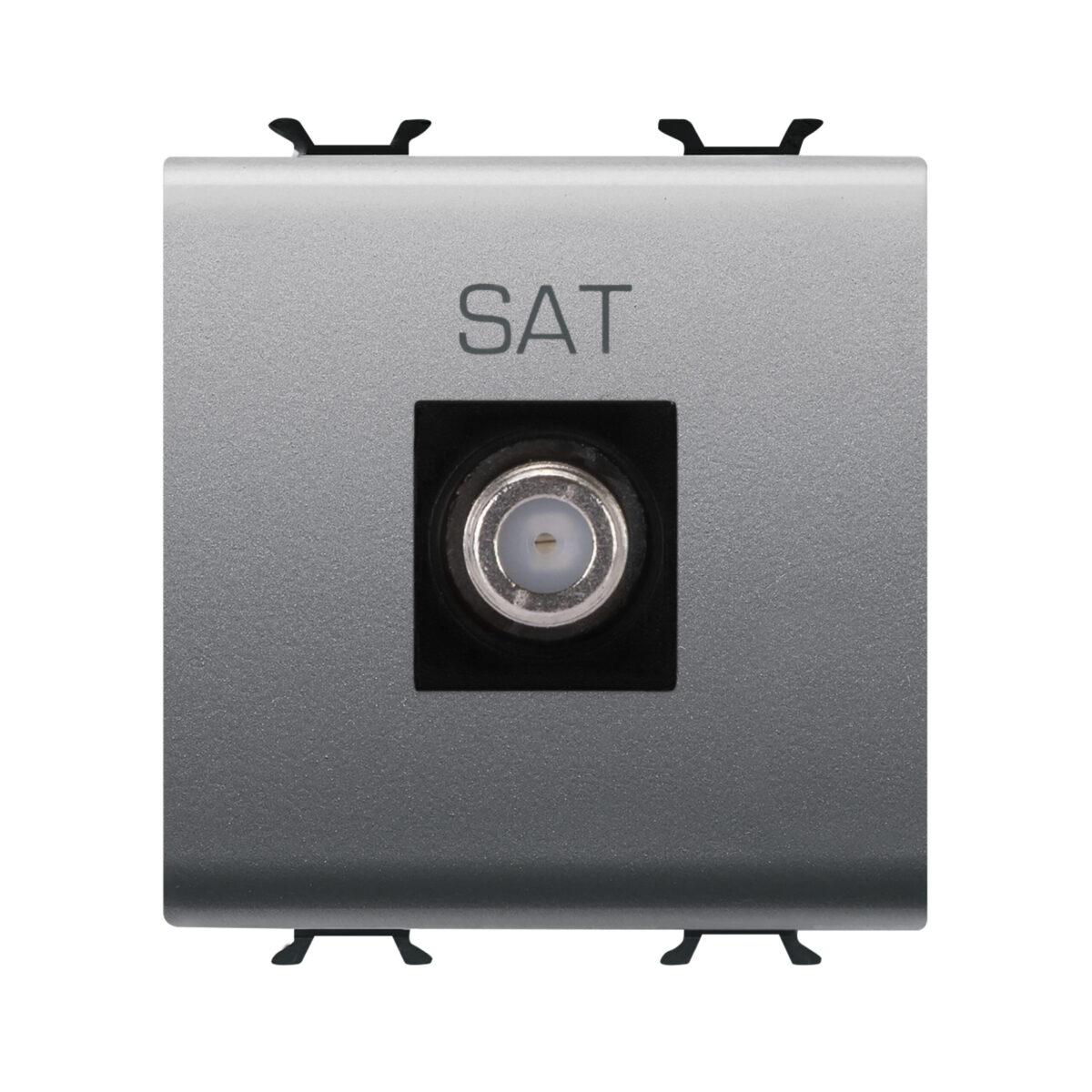 Priza TV Coaxiala, Ecranare Clasa A - Conector F Mama - Direct - 2 Modul - Titan - CHORUSMART