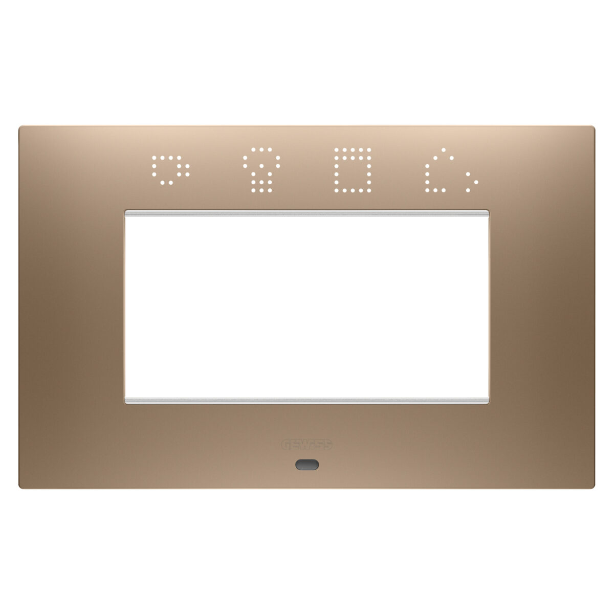 Rama ornament EGO - Smart Tehnopolimer 4 Module - Cupru Moale - CHORUSMART