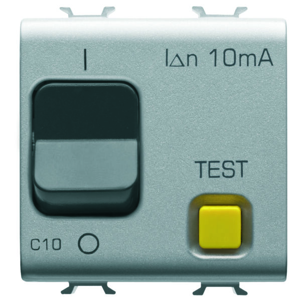 Siguranta Diferentiala modulara protectie supracurent curba C - Clasa A - 1P+N 10A 230VAC 10MA - 2 Module - Titan - CHORUSMART