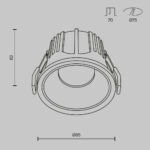 Spot incastrat Alfa Maytoni DL043-01-15W4K-D-RD-W