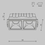 Spot incastrat Alfa Maytoni DL043-02-10W3K-D-SQ-W