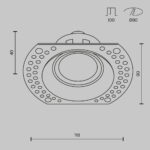 Spot incastrat Dot Maytoni DL042-01-RD-W