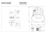 Spot incastrat Round Maytoni DL058-12W3K-BS