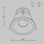 Spot incastrat Zoom Maytoni DL034-L12W3K-D-B