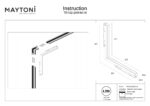 Spot pe sina Basis Angle Maytoni TR102-24W4K-W