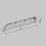 Spot pe sina Basis Maytoni TR030-2-12W2.7K-B