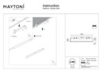 Spot pe sina Basis Maytoni TR030-4-12W3K-WW-DS-B