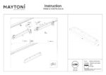 Spot pe sina Basis Maytoni TR030-4-12WTW-DD2-B