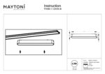 Spot pe sina Basis Maytoni TR080-1-12W3K-B