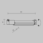 Spot pe sina Basis Rot Maytoni TR104-1-24W4K-W-DE