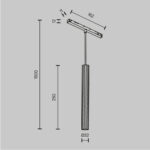Spot pe sina Calipso Maytoni TR254-7W2.7-6K-B-DE