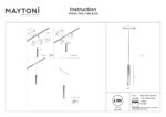 Spot pe sina Calipso Maytoni TR254-7W2.7-6K-B-DE
