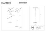 Spot pe sina Cosmo Maytoni TR248-5W2.7-6K-B-DE